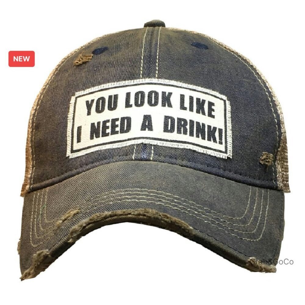 Vintage Trucker Hat Adjustable Snapback Cotton Polyester Blend Retro Y2K